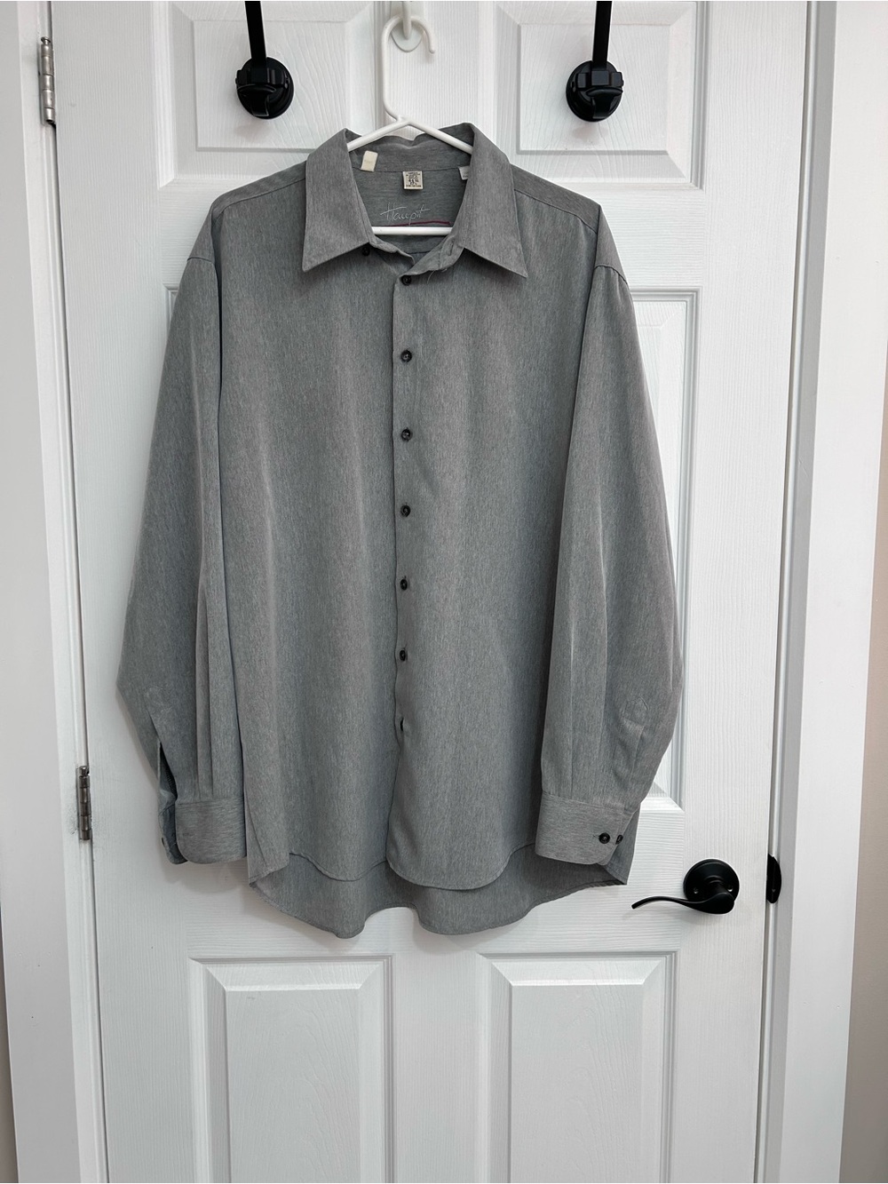 Haupt Men’s Gray Dress Shirt - Size 44/XL